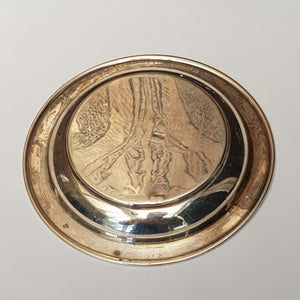 Sterling Silver Ashtray Rhode Island Red Club Chicken Breeders Vintage Birmingham circa 1935