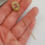 9k Gold Pink Topaz Old Cut Diamond Set Stick Pin In Period Box Antique Circa 1880's