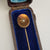 9k Gold Seed Pearl Set Stick Pin In Period Box Antique Victorian circa 1880's