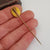9k Gold Seed Pearl Set Stick Pin In Period Box Antique Victorian circa 1880's
