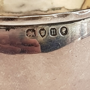 Rare Sterling Silver Pair Of Napkin Rings Engraved 'Guest' Antique London Circa 1868