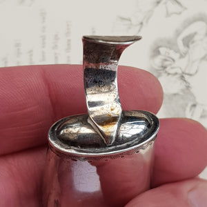 Sterling Silver Coal Shovel Style Tea Caddy Spoon Antique Georgian Birmingham Circa 1805