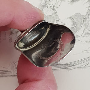 Sterling Silver Coal Shovel Style Tea Caddy Spoon Antique Georgian Birmingham Circa 1805