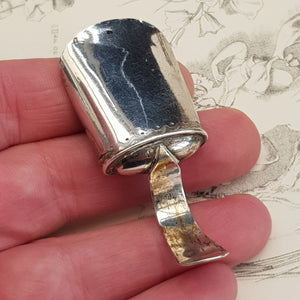 Sterling Silver Coal Shovel Style Tea Caddy Spoon Antique Georgian Birmingham Circa 1805