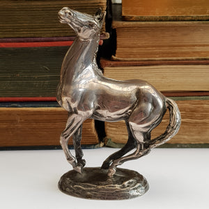 Sterling Silver Sculpture British Horse Society Vintage J Pinches London c1975