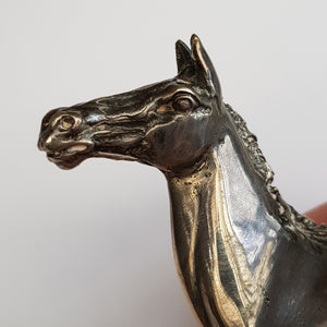 Sterling Silver Sculpture British Horse Society Vintage J Pinches London c1975