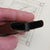 Vulcanite Pocket Match Vesta Queen Victoria In Memoriam Antique circa 1901