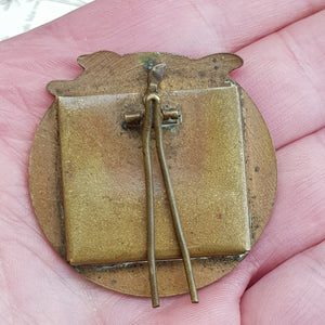 Enamel Dragonfly Decorated Miniature Sweetheart Photo Frame Antique Art Nouveau circa 1910