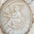18k Gold Mounted Carved Shell Cameo Brooch Hebe And Zeus Antique circa 1900