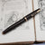 G.E.O S. Parker Duo fold Black Resin Fountain Pen With 14k Nib Vintage Circa 1930's