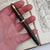 G.E.O S. Parker Duo fold Black Resin Fountain Pen With 14k Nib Vintage Circa 1930's