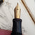 G.E.O S. Parker Duo fold Black Resin Fountain Pen With 14k Nib Vintage Circa 1930's