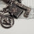 Sterling Silver Curb Link Charm Bracelet With x12 Charms Vintage Birmingham circa 1975