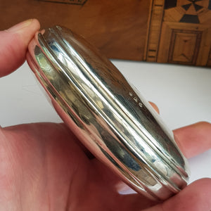 Rare Celebrity Owned Sterling Silver Hip Flask Eric Sykes Stan The Man Birmingham circa 2000