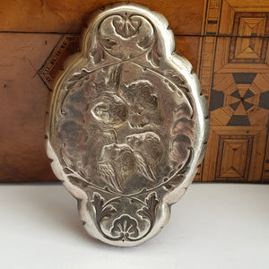 Sterling Silver Repousse Trinket Dish Reynolds Cherubs Antique Edwardian London Circa 1903