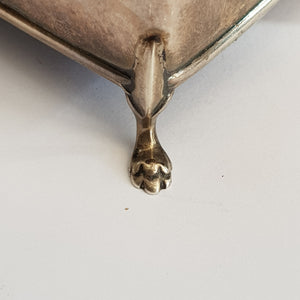 Sterling Silver Hinge Lidded And Fitted Trinket Box Antique Chester Circa 1924