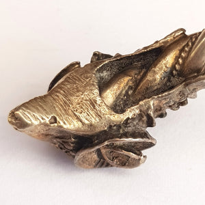 German Solid Silver Celestial Pagan Gothic Rams Head Plaited Rope Bangle Antique Circa 1900