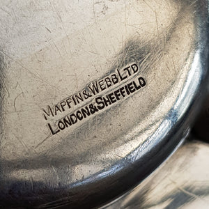 Sterling Silver Mappin & Webb Engine Turned Ashtray Vintage Sheffield circa 1935