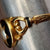 18k Gold Black Enamel Pearl Hair Back Mourning Ring Antique Georgian Circa 1820's