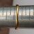 18k Gold Black Enamel Pearl Hair Back Mourning Ring Antique Georgian Circa 1820's