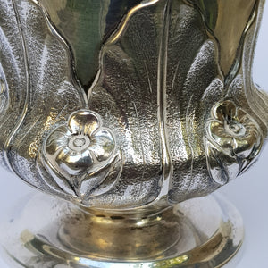 Sterling Silver Foliate Adorned And Chased Mug Antique Georgian Newcastle Circa 1829