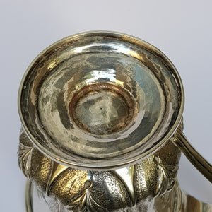 Sterling Silver Foliate Adorned And Chased Mug Antique Georgian Newcastle Circa 1829