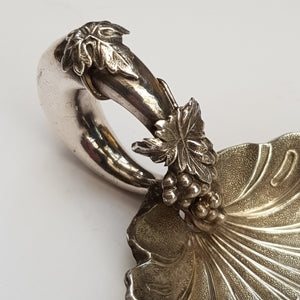 Sterling Silver Scalloped Bacchanalian Décor Wine Taster George Unite Antique Birmingham Circa 1862