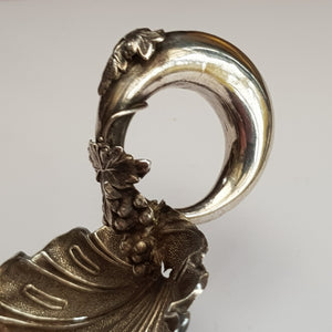 Sterling Silver Scalloped Bacchanalian Décor Wine Taster George Unite Antique Birmingham Circa 1862