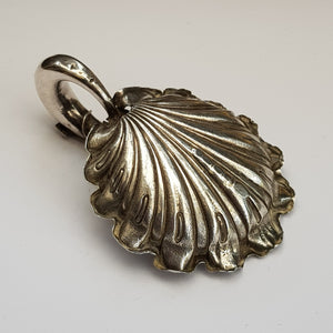 Sterling Silver Scalloped Bacchanalian Décor Wine Taster George Unite Antique Birmingham Circa 1862