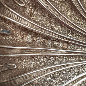 Sterling Silver Scalloped Bacchanalian Décor Wine Taster George Unite Antique Birmingham Circa 1862