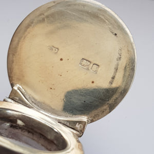 Sterling Silver Ink Stand With Ink Well Legend Engraved Antique Edwardian Chester Circa 1905