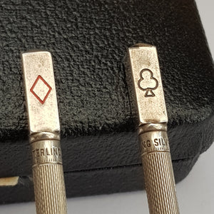 Sterling Silver Boxed Set Of x4 Propelling Bridge Pencils Vintage Retro Circa 1960's