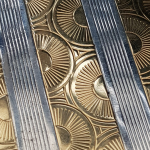 French Sterling Silver 18k Gold Adorned Cigarette Case Art Deco Vintage London Import Circa 1926