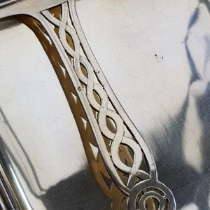 French Sterling Silver 18k Gold Adorned Cigarette Case Art Deco Vintage London Import Circa 1926