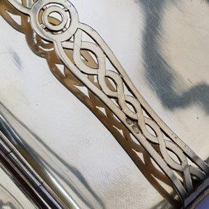 French Sterling Silver 18k Gold Adorned Cigarette Case Art Deco Vintage London Import Circa 1926