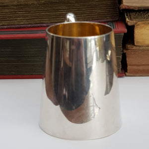 Rare Sterling Silver Drinking Mug Arthur & Bond Yokohama Japan Antique Circa 1910