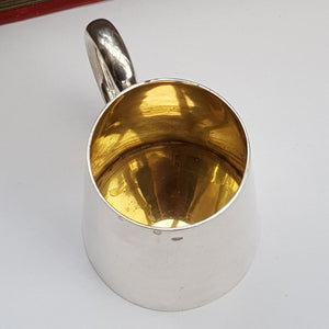 Rare Sterling Silver Drinking Mug Arthur & Bond Yokohama Japan Antique Circa 1910