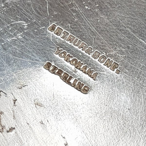 Rare Sterling Silver Drinking Mug Arthur & Bond Yokohama Japan Antique Circa 1910