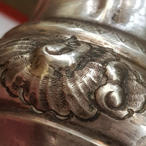 Rare Austrian Solid Silver Repousse Drinking Goblet Antique Vienna circa 1833