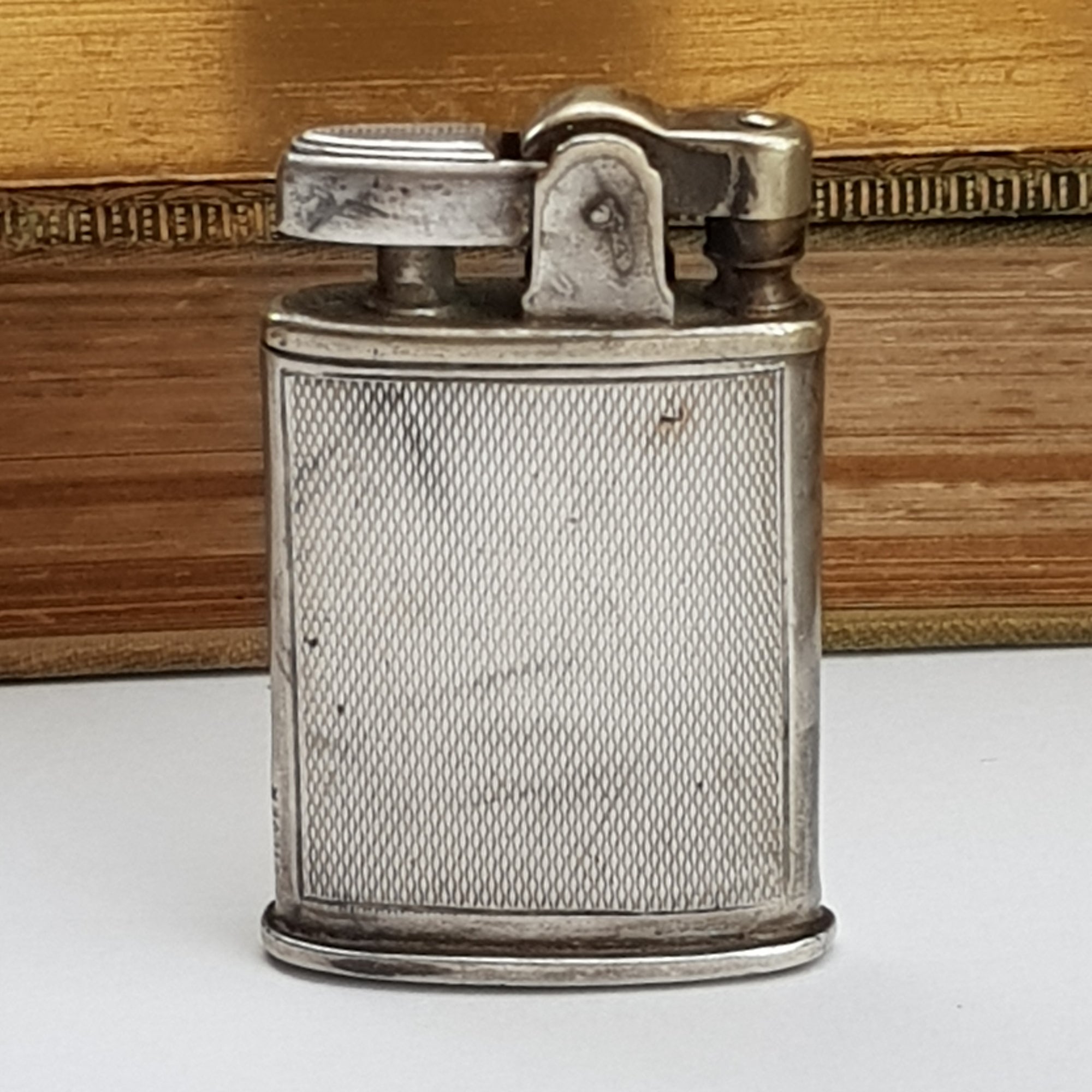 Rare Sterling Silver Cigarette Lighter Art Metal Works Newark USA Antique Circa 1920's