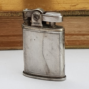 Rare Sterling Silver Cigarette Lighter Art Metal Works Newark USA Antique Circa 1920's