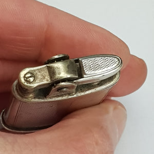 Rare Sterling Silver Cigarette Lighter Art Metal Works Newark USA Antique Circa 1920's
