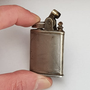 Rare Sterling Silver Cigarette Lighter Art Metal Works Newark USA Antique Circa 1920's