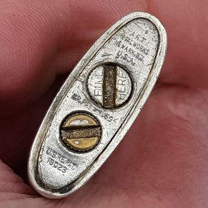 Rare Sterling Silver Cigarette Lighter Art Metal Works Newark USA Antique Circa 1920's