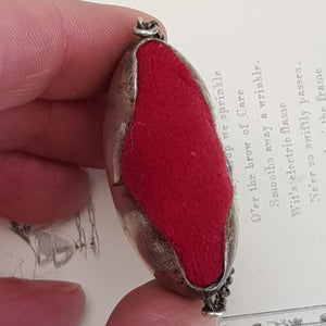 Rare Sterling Silver Love Heart Chatelaine Pin Cushion Antique London circa 1898