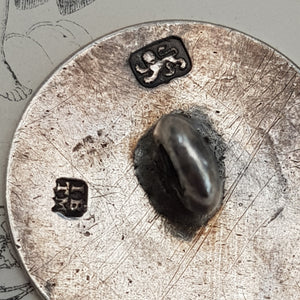 Sterling Silver Rare Set Of x5 Cloak Coat Buttons Antique Georgian London Circa 1790