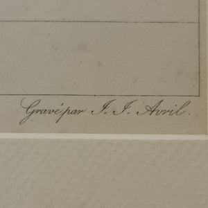 Rare Copper Etching Of Greek Goddess Demeter By Jean Jaques Avril Antique Georgian Circa 1818