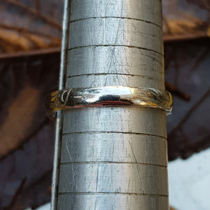 18k White Gold And Diamond Gallery Ring Size UK R Vintage Circa 2000