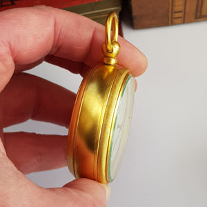 Rare Ormolu Cased Pocket Barometer Nagretti & Zambra 18051 In Original Box London Antique Circa 1890