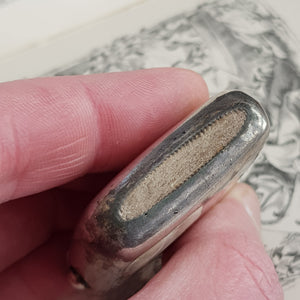 Rare Sterling Silver Hand Painted Enamel Jack Russell Dog Fob Vesta Match Case Birmingham Circa 1887